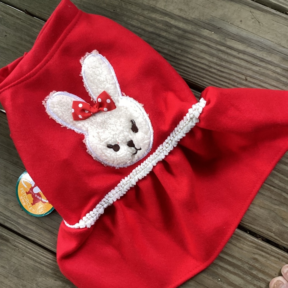 Pet Circle Red Rabbit Bunny Dog Dress